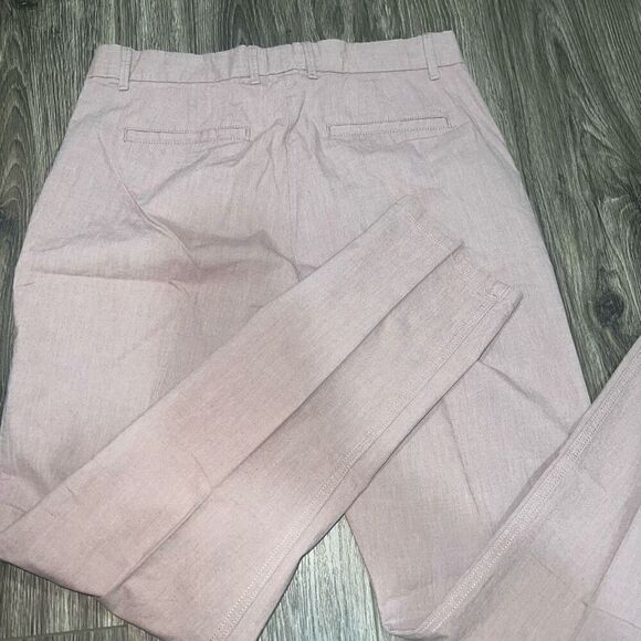 Khakis by Gap Womens Broken in Straight Size 4 Regular Purple Chambray Mid Rise - Picture 4 of 6